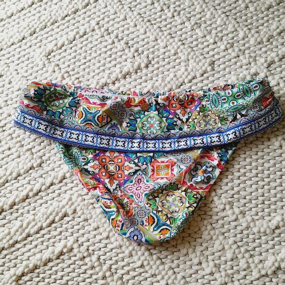 LAST CHANCE-Nanette Lepore Hipster Bikini Bottom Resort Coastal Swim Sz Large - Picture 2 of 6